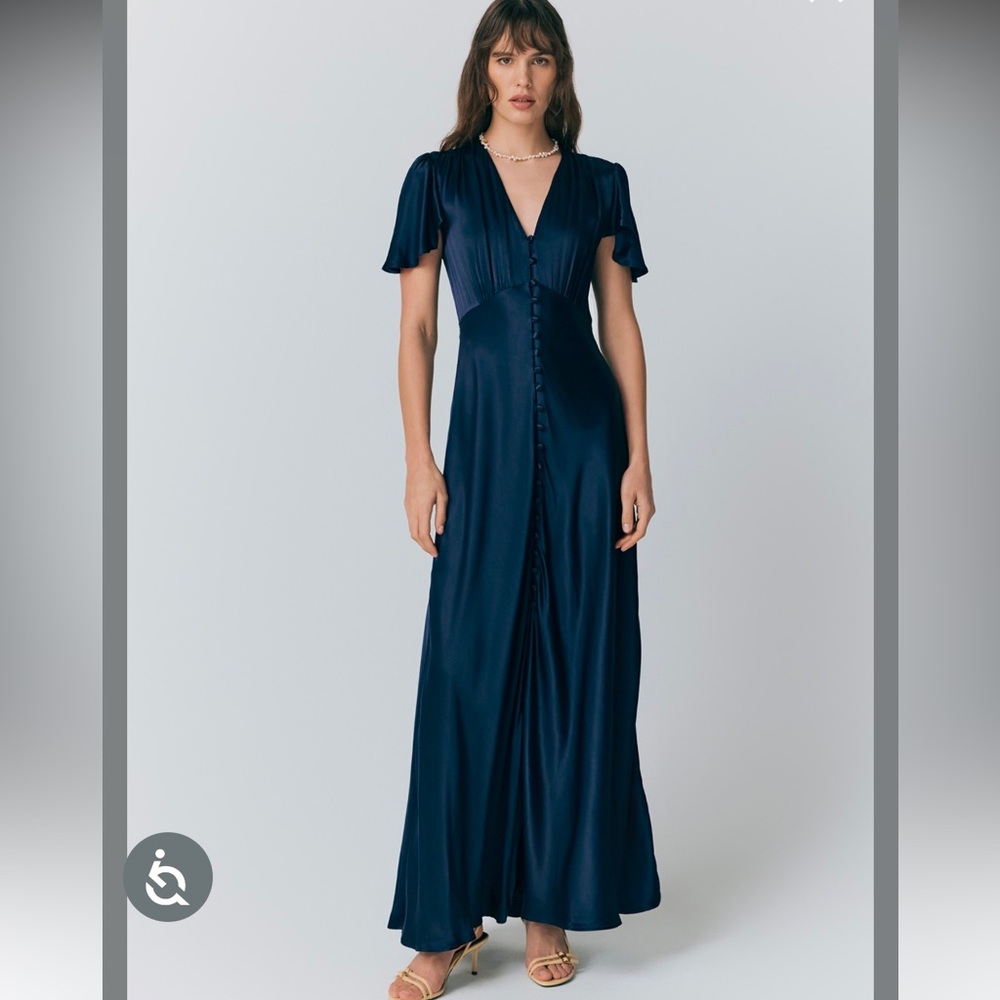 NWOT Ghost London Navy Dress